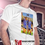 Custom Norman Whiteside and Bryan Robson classic blue Adidas away kit