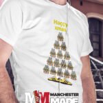 The Adidas Hacienda Trainer Christmas Tree T-Shirt